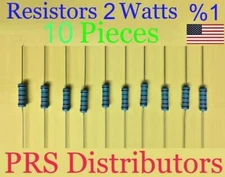 10 Pieces Resistor 2W Metal Film 0.5Ω to 1MΩ 1% on your Choice 2 Watt USA SELLER