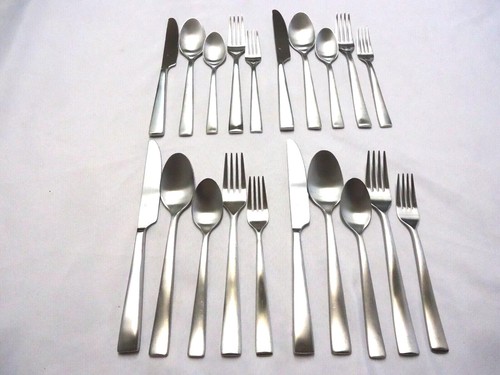 GOURMET SETTINGS NASH STAINLESS FLATWARE 20-PIECES