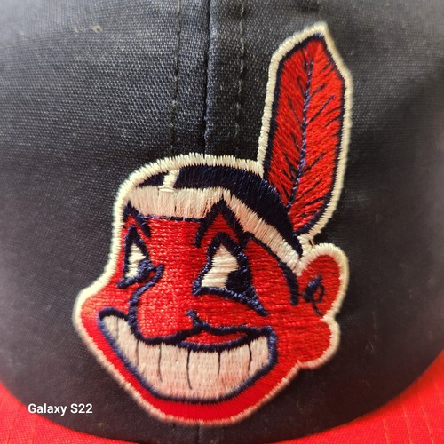 Berretto da baseball vintage Cleveland Indians licenza ufficiale Twins Enterprise retro a rete - Foto 3 di 12