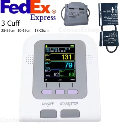 #ad #ad Desktop Color LCD Digital Upper Arm Blood Pressure Monitor NIBP 3 Sizes Cuffs $64.99