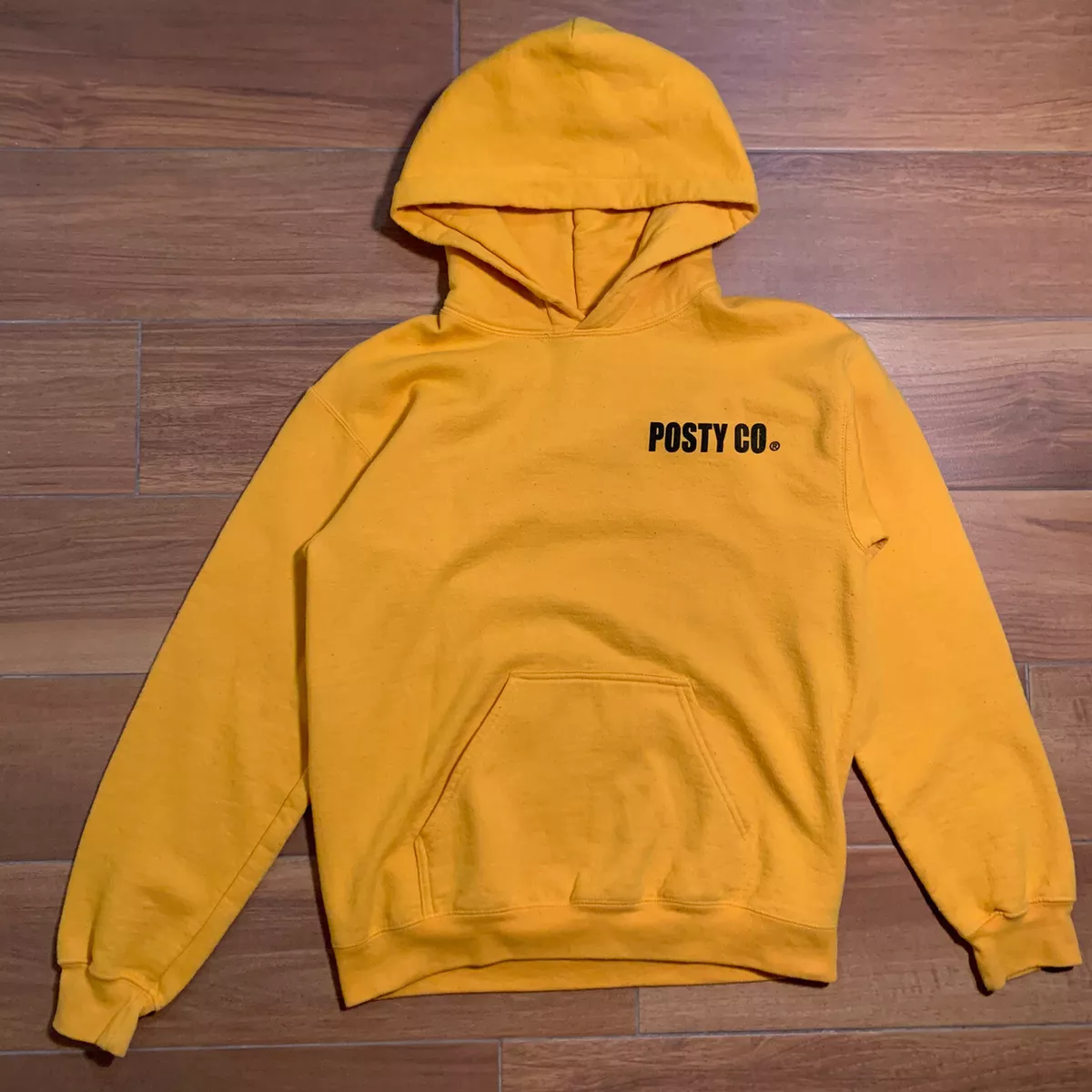 Post Malone Posty Co Hooded Sweatshirt Size Small Concert Unisex Rap Tee  Yellow | eBay