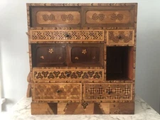 Antique Japanese Marquetry Cabinet