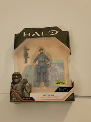Halo Infinite Series 1 The Pilot With Bulldog Shotgun Action Figure New