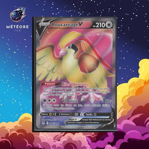 Carte Pokémon Roucarnage V 188/196  Epée & Bouclier Origine Perdue Français