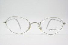 Vintage Glasses Calvin Klein 135 540 Silver Oval Eyeglass Frame