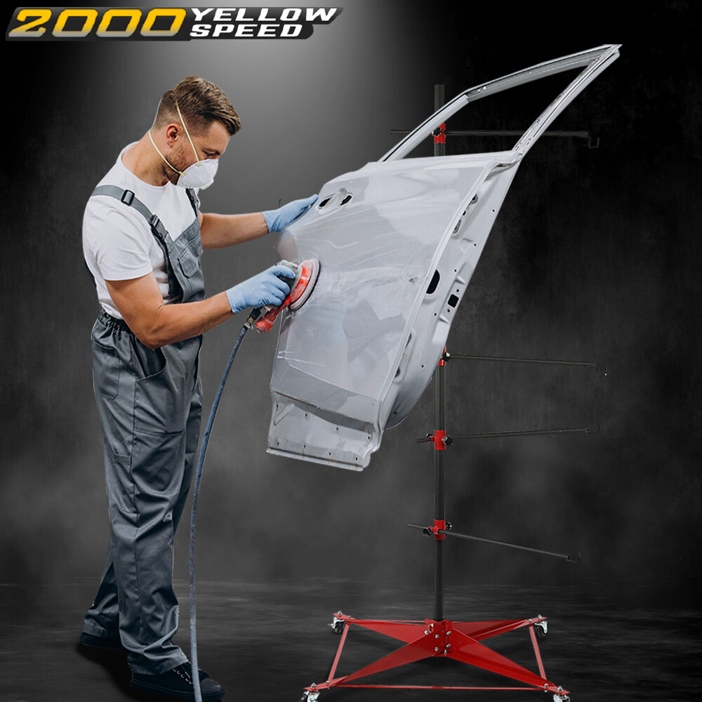 Auto Body Door Fender Panel Holder Tree Center Post Hang Paint Stand Adjustable