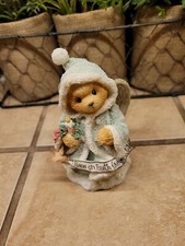 TEDDY FIGURINE...1996 CHERISED TEDDIES PEACE ON EARTH AND MERCY MILD...ANGELA...