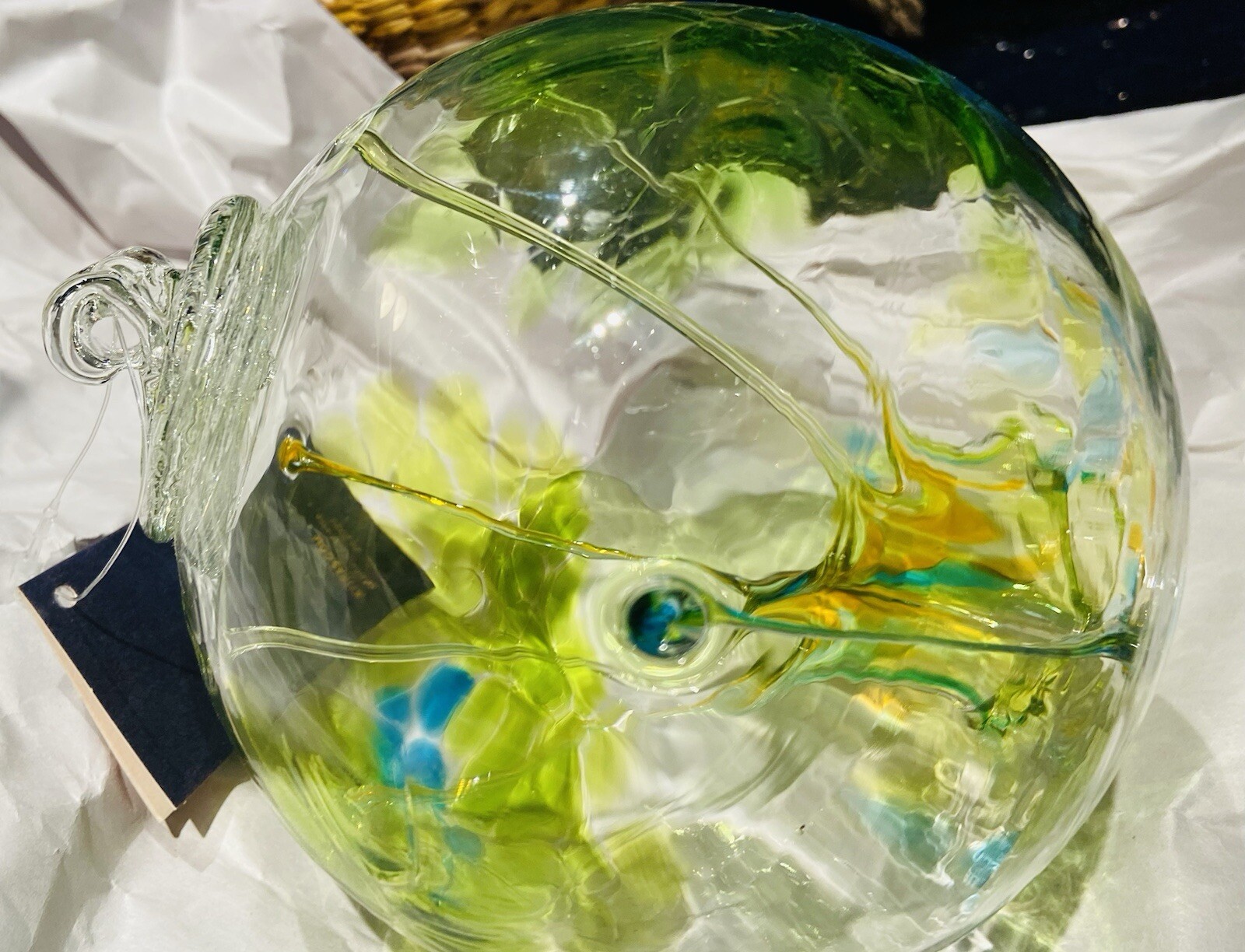 Kitras Spirit Kitras Art Glass 6” Witch / Spirit Ball Collection. Garden & Home ...