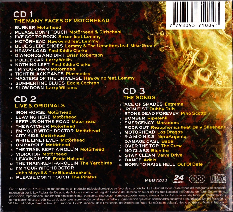 MOTÖRHEAD the many faces of motörhead  3CD NEU / NEW  - Bild 2 von 2