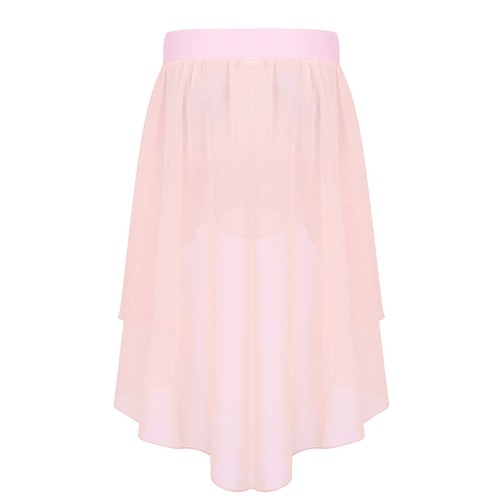 !Kids Girls Chiffon Skirt Solid Color Dance Ballet wrap Skate Ballet Training - Picture 14 of 77