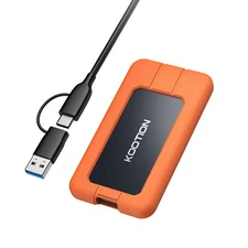 Kootion 1TB  Portable SSD Up to 2000MB/s USB-C USB 3.2 Gen 2x2 External SSD High