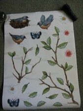 Bird wall stickers set of 3