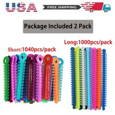 Dental Orthodontic Braces Ligature Ties Elastic Rubber Bands Mixed Color USA