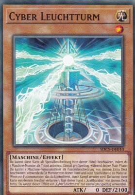 Cyber Leuchtturm SDCS-DE010 Common Structure Deck: Cyber Strike Yugioh Deutsch