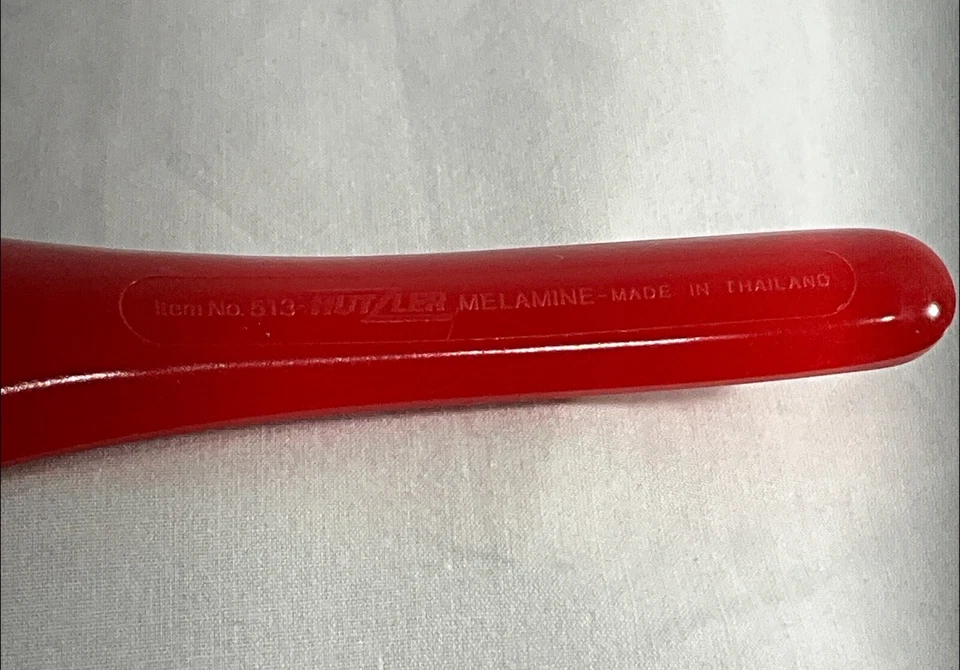 HutZler Red Melamine Rice Spoon item 513 Thailand - Image 4 of 4