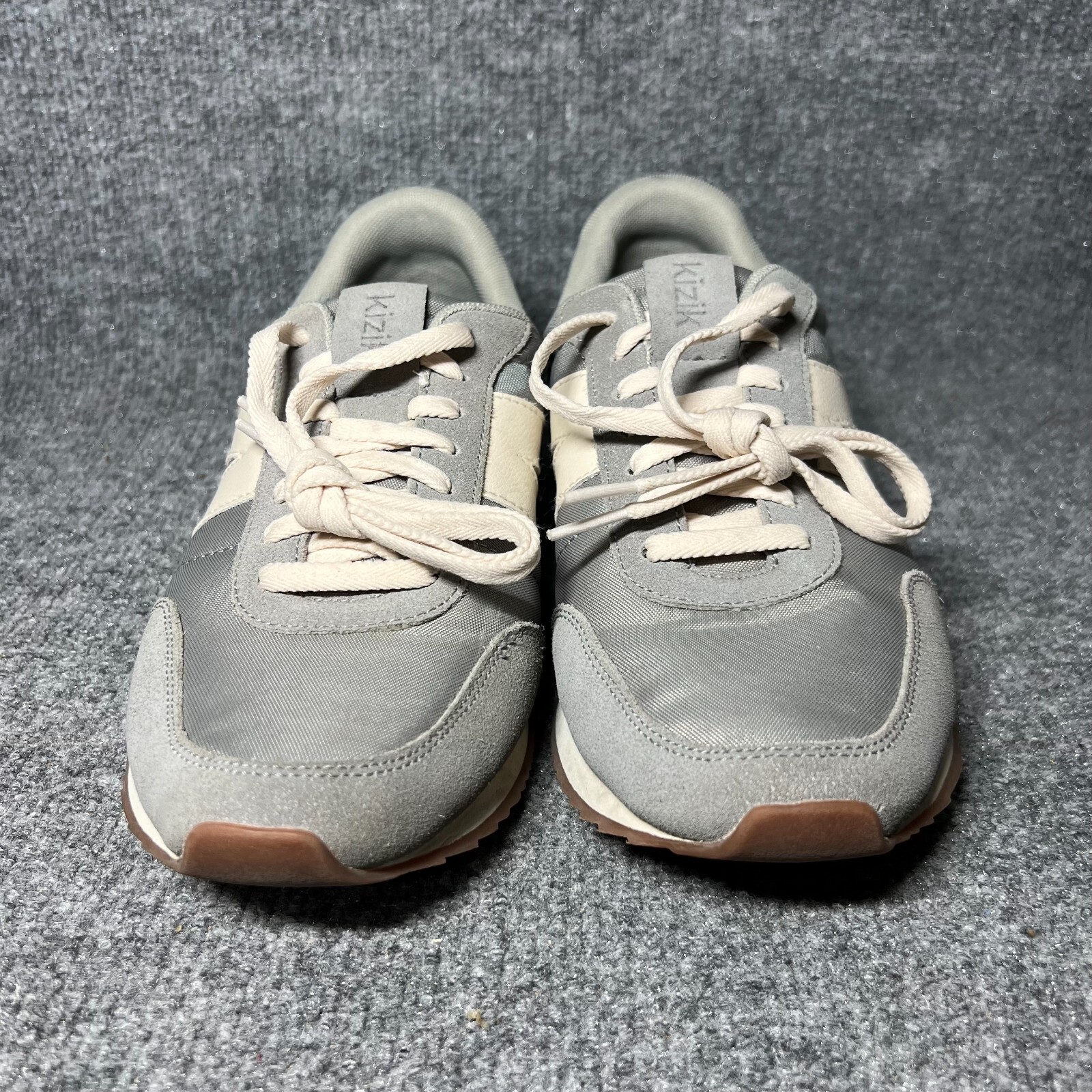 SAOLA Scarpe da ginnastica Kizik Milan DMILGG07 1D unisex M9 W10 5 grigio bianco scamosciato