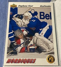1991-92 Upper Deck #452 Stephane Fiset SR RC Quebec Nordiques