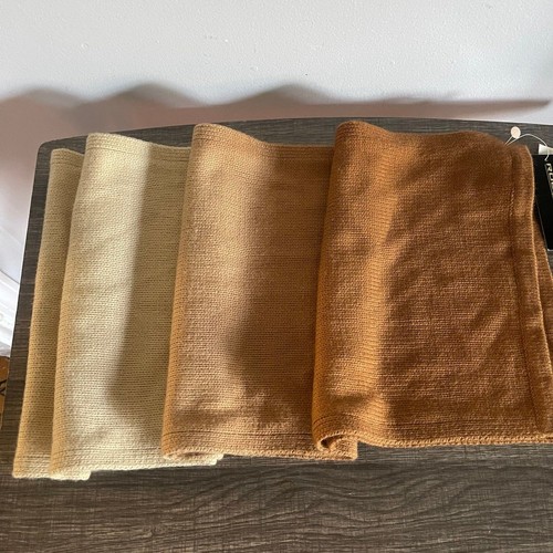 Roca Wear Unisex Hombre Mujer’s Marrón Crema Acrílico Bufanda Nueva con Etiquetas - Imagen 3 de 5