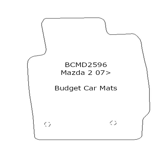 Drivers Car Mat For Mazda 2 20072015 Tailored Fit BUDGET QUALITY Black