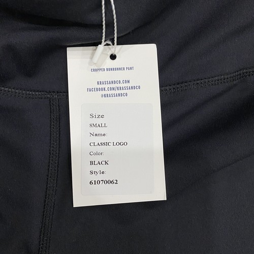 Krass & Co NWT Black Cropped RunRunners Leggings Size Small Sport Exercise - Picture 5 of 8