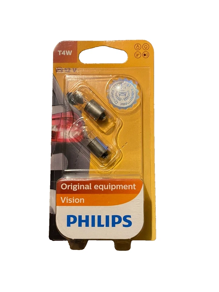 PHILIPS T4W 12V Ampoule feu clignotant 12929B2 VW AUDI BMW CITROEN OPEL PEUGEOT - Photo 1/1