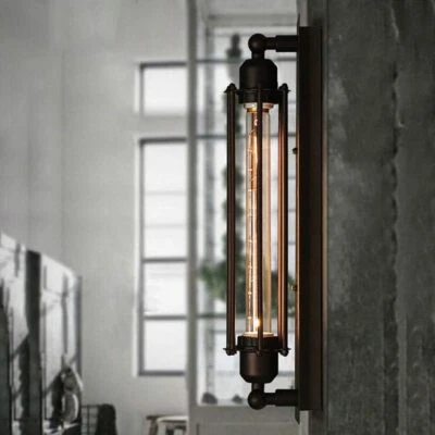 Außenlampe Antik Wandleuchte Vintage Industrie Käfig Wandlampe Zimmer E27 Retro - Bild 1 von 4