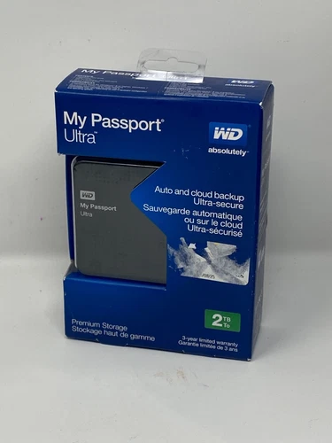 Western Digital My Passport Ultra 2TB, External Hard Drive USB 3.0 Windows/Mac