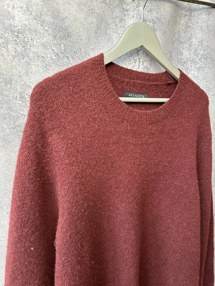 ALLSAINTS Hawk Crew Wool Sweater Oversized Men's Size Small - Image 4 of 4