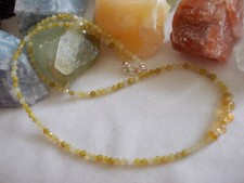 Gelber Andenopal mit gelbgrundigem Welo-Opal Kette Collier, 925 Silber