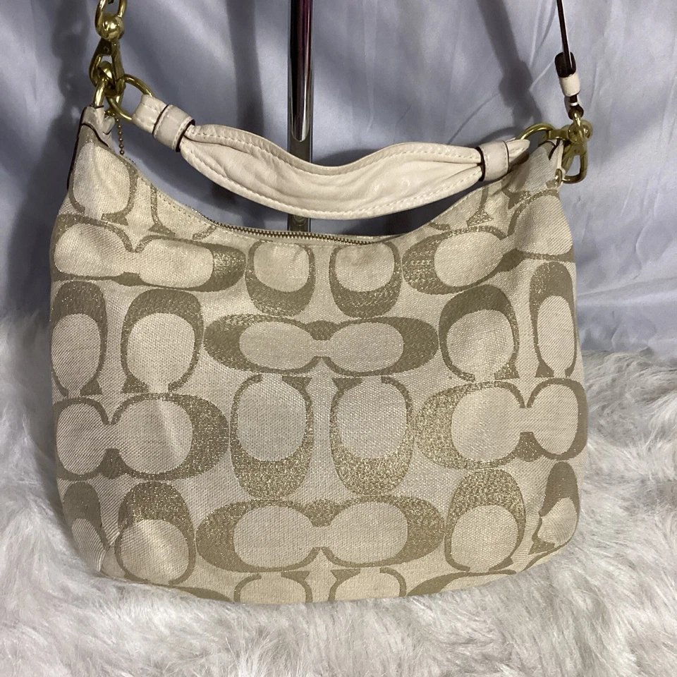Coach M1082-16187 KRISTIN Tan Optic Art Signature Canvas Convertible Bag 66 - Image 4 of 4