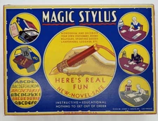 Vintage MAGIC STYLUS 1933 Wood burning Tool Box Is EUC, Stylus Not Working