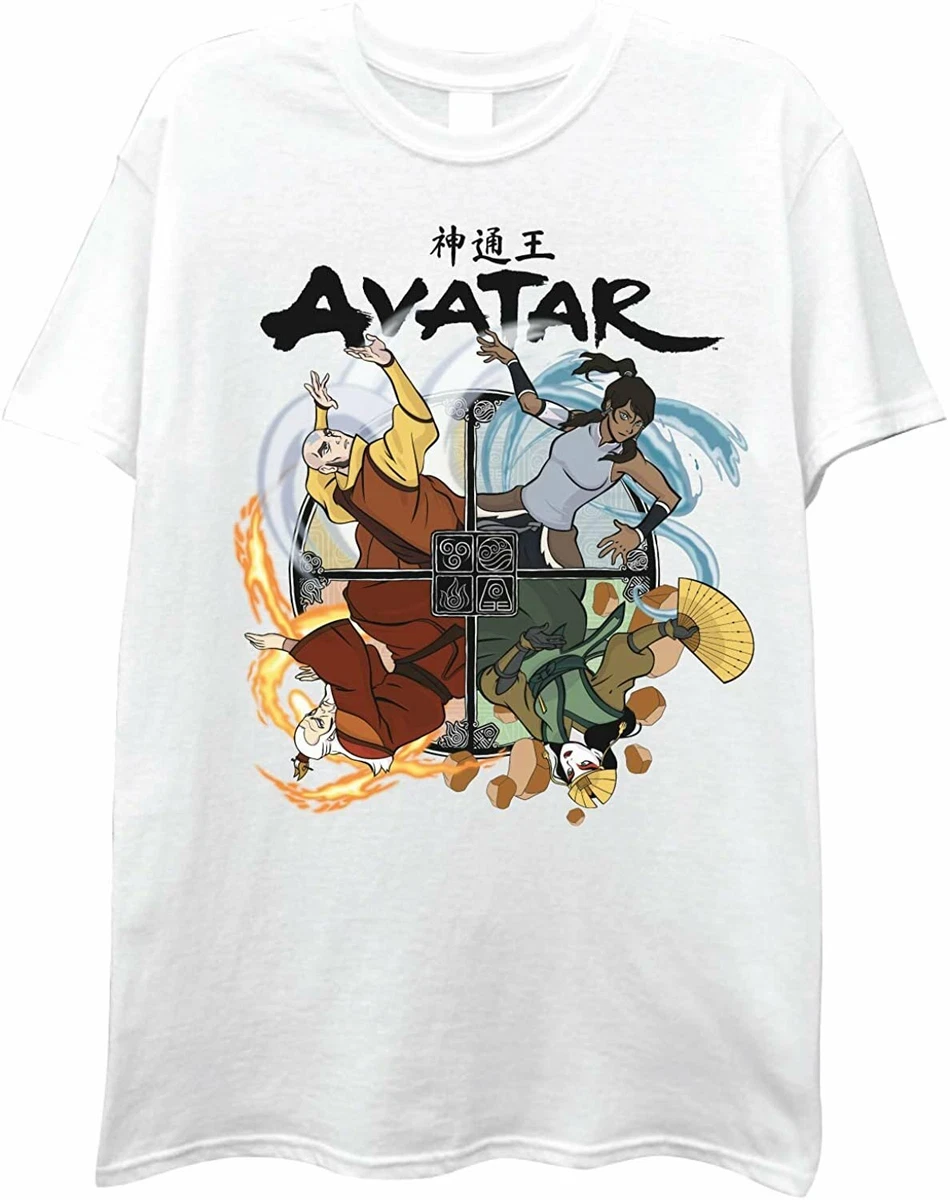 Avatar Mens Short Sleeve T Shirt Avatar The Last Airbender Mens T Shirt