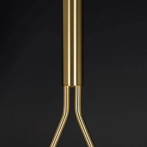 Mid Century Pendant Modern Raw Brass Acaica Wood Sputnik Fixture Chandelier Livi - Picture 5 of 8