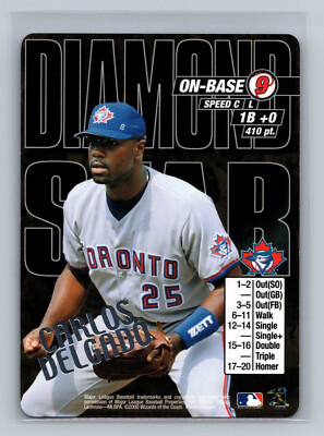 2000 MLB Showdown Carlos Delgado Diamond Star Promo