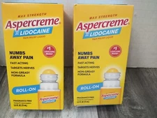 Aspercreme Max Strength Pain Relief lido roll-on 2.5oz EA (2PK)