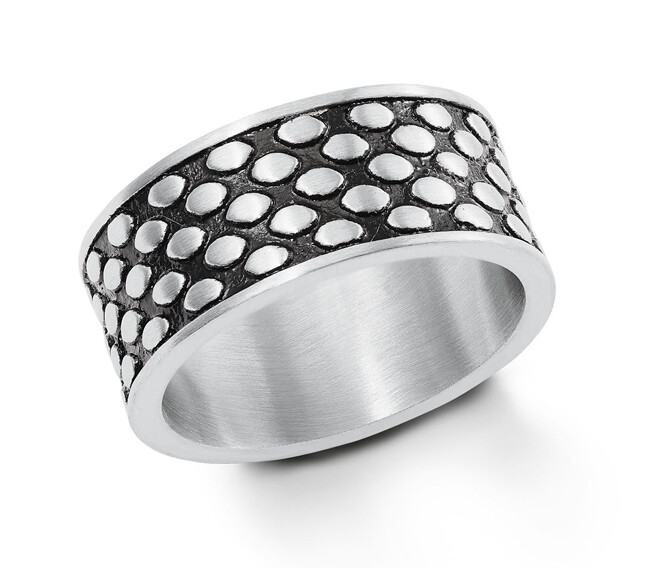 sOliver 2022630 Серебряное кольцо Edelstahl massive mit schwarz gr60 neu 8790₽