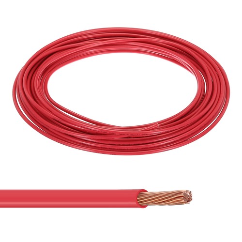 50 Feet 10 AWG Gauge THHN Stranded Red Copper Building Wire 600V