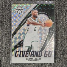 DAMIAN LILLARD 2023-24 Panini Mosaic Basketball Mosaic Prizm Give and Go #2