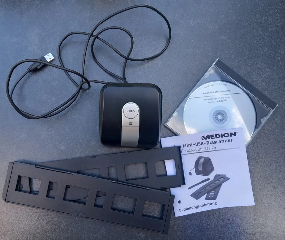 Design Mini-USB-Diascanner MEDION E82005 (MD 86289), gebraucht - Bild 2 von 2