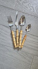 Bamboo Handle Stainless-Steel Cutlery