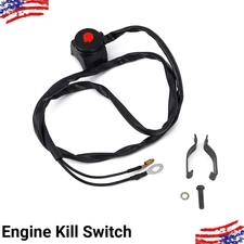 Engine Kill Switch Button Kit For Kawasaki Suzuki KX60 KX65 KX85 KX80 DRZ400 US