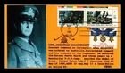 DR JIM STAMPS US COVER WWII 50TH ANNIVERSARY FDC COMBO MASONIC PASTED ON CACHET