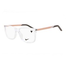 NEW Nike NIKE 7258 900 Transparent 54mm Eyeglasses