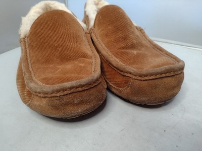 UGG Mens Ascot Corduroy Moccasin Slipper Loafers 11 Chestnut  display picture 3