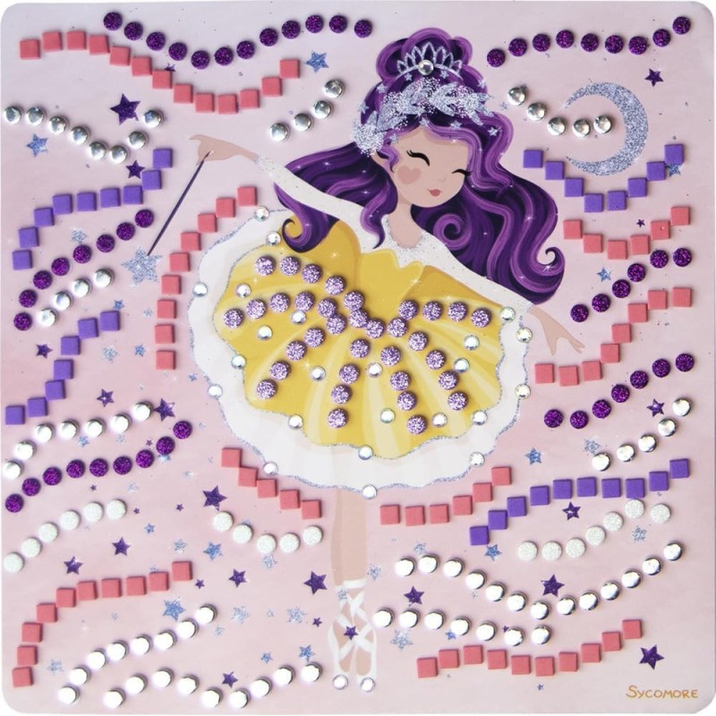 Mosaïques à coller princesses Activité calme pour l'après-midi 3 tableaux