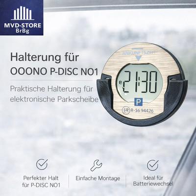 Ooono Halterung für OOONO P-DISC NO1- Parkscheibe Halter - Made in Germany