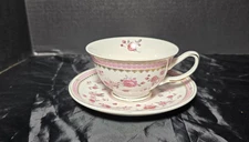 GRACE TEAWARE China Floral Rose & Pink Tea Cup And Saucer