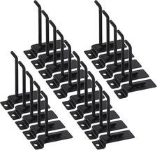 Swpeet 20Pcs 4 Inch Heavy Duty Slatwall Hooks Assortment Kit, Slatwall Accessori