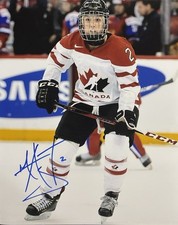 Meghan AGOSTA Signed 8x10 Photo! 3x OLYMPIC GOLD MEDALIST! TEAM CANADA!! W/COA