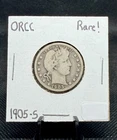 1905-S 90% Silver Barber Quarter (VG Condition) Semi-Key Date!